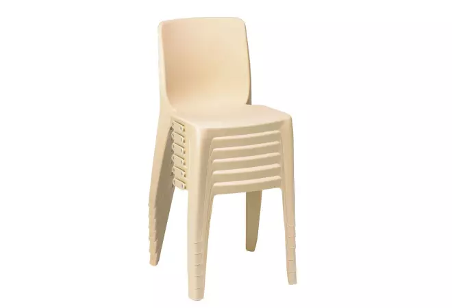 Chaise en plastique empilable, chaise de conférence empilable, chaise  monobloc en plastique