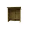 Abribus en bois avec banc