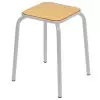 Tabouret scolaire 4 pieds fixes