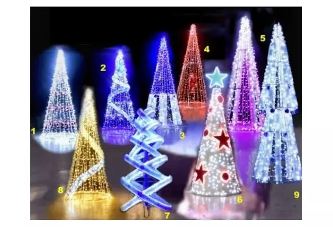 Sapin extérieur lumineux Noël, décoration de Noël pour collectivités