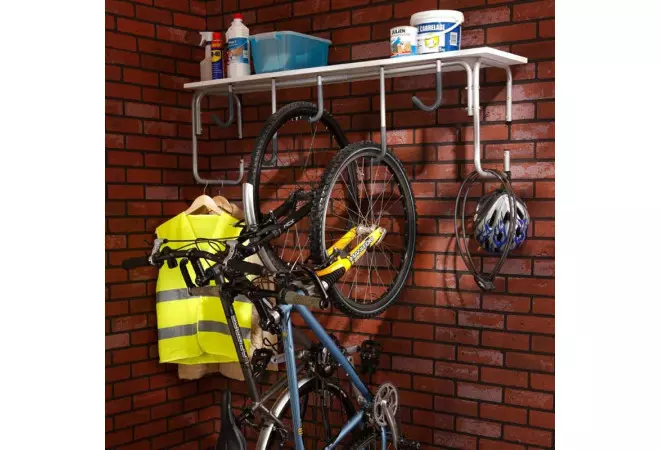 Râtelier Vélo pour 2 Vélos Range Vélo au Sol ou Mural Support pour