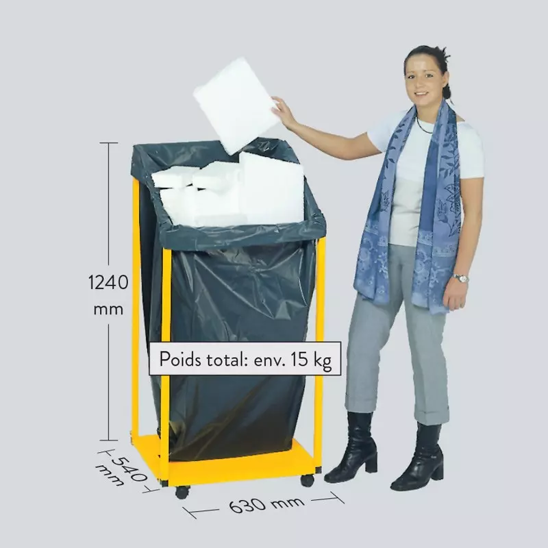 Support à sacs poubelle/ déchets NEUF - Multi Services Rolls