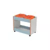 Meuble rangement scolaire - rangement sur roulettes