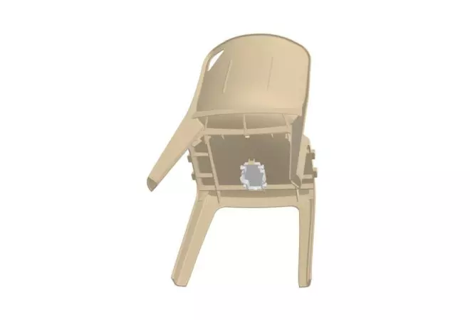 Chaise monobloc assemblable