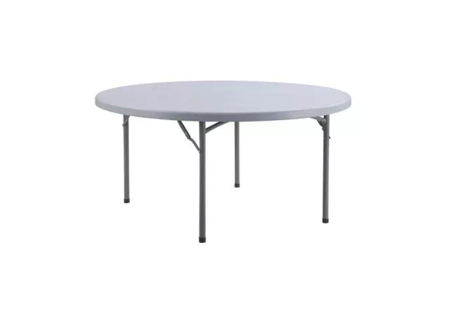 Ø 152 cm - Table polypropylène ronde pliante