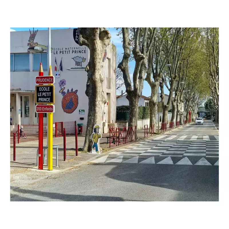 Signalisation avancée école - Totem scolaire - Panneau école