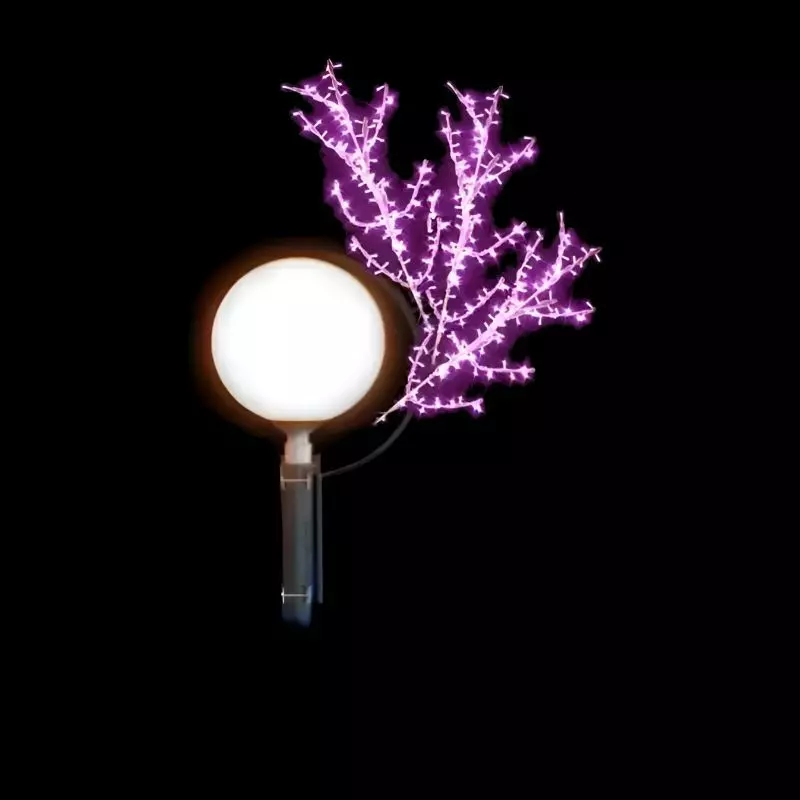 Rameaux décoratif lumineux pour lampadaire