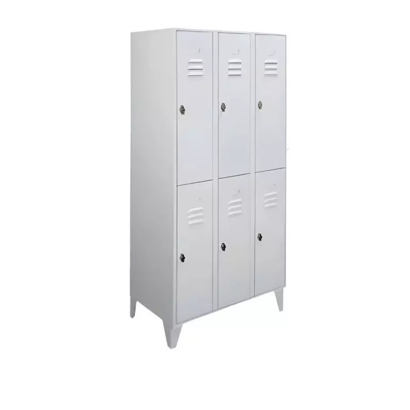 Armoire vestiaire - 3 colonnes - 6 cases