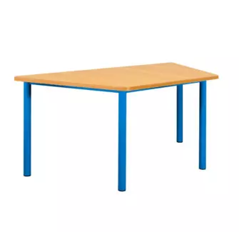 Table maternelle 4 pieds trapèze Noa