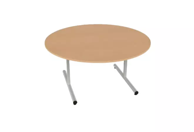 Table en bois ronde maternelle