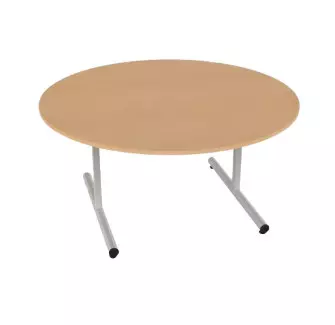 Table en bois ronde maternelle