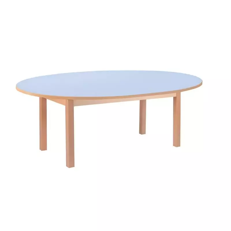 Table scolaire maternelle ovale