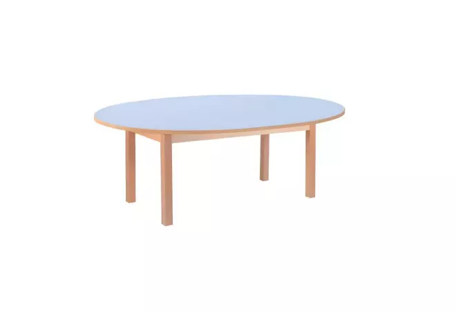 Table scolaire maternelle ovale