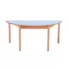 Table scolaire demi-lune en bois