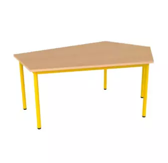 Table d'école maternelle pentagonale