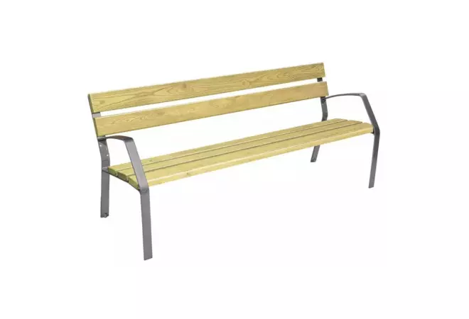 Banc public en bois et fonte Similar