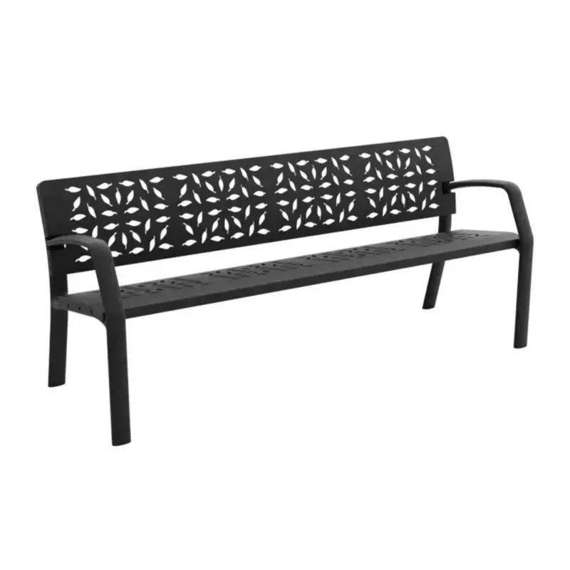 Banc de ville en fonte avec accoudoirs FOREST