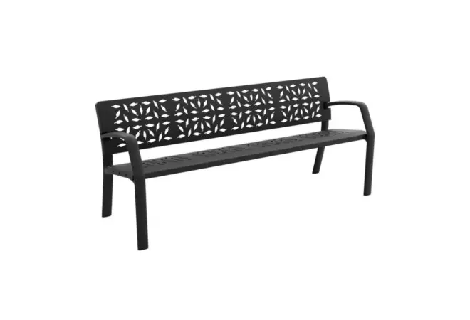 Banc de ville en fonte avec accoudoirs FOREST