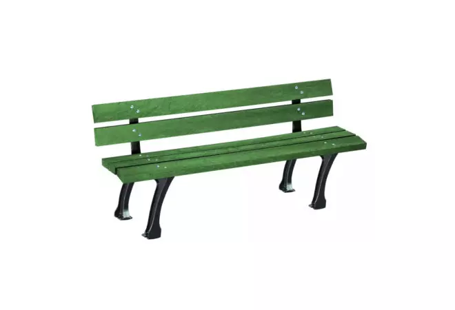 Banc urbain en plastique recyclé Glasgow