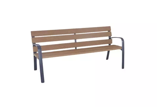 Banc public en bois recyclé Modo