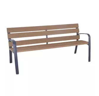 Banc public en bois recyclé Modo