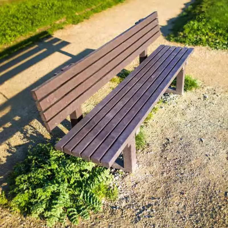 Banc urbain Séville en plastique recyclé