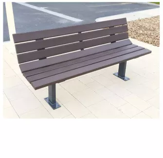 Banc urbain Tino en plastique recyclé