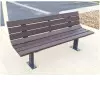 Banc urbain Tino en plastique recyclé