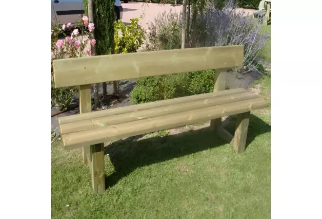 Banc de ville classique en bois