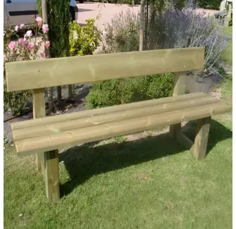 Banc de ville classique en bois