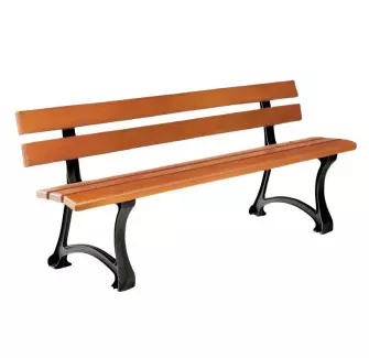 Banc public bois et fonte Colisée