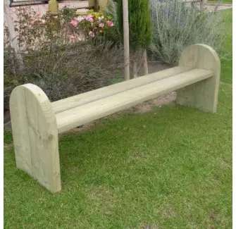 Banquette urbaine en bois