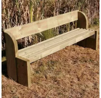 Banc public en bois BALU