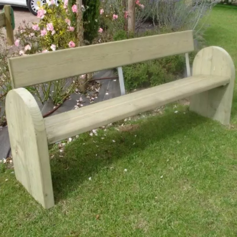 Banc urbain design bois