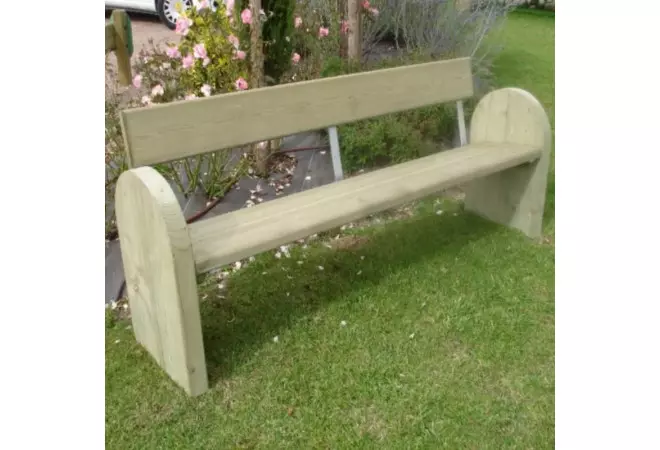 Banc urbain design bois