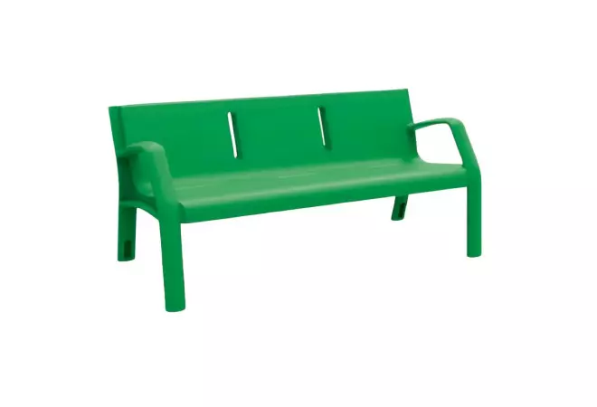 Banc public en polyéthylène Ecoplast