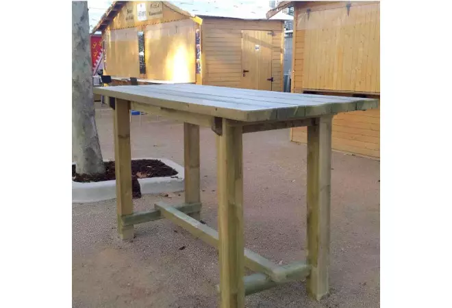 Table haute - Mange debout en bois