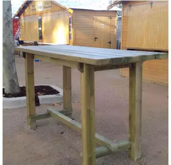 Table haute - Mange debout en bois