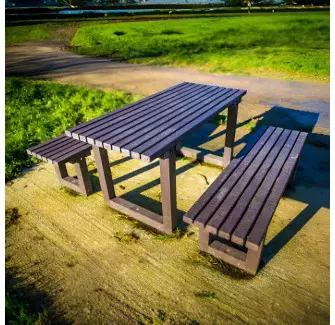 Ensemble table pique nique Nice en plastique recyclée