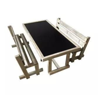 Table banc ardoise