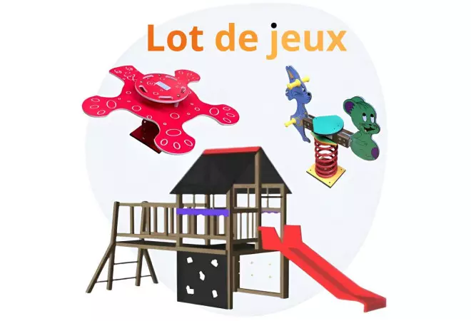 Lot de jeux plein air enfant Gymino