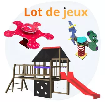 Lot de jeux plein air enfant Gymino